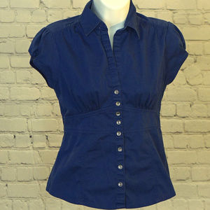 Banana Republic royal blue blouse 2P
